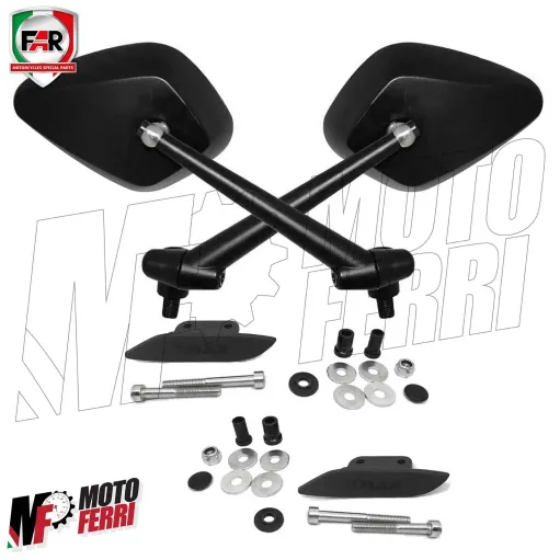 MF8857 Specchietti da Manubrio + Tappi FAR Capitan TMax 530 - 560 / 2012 - 2021