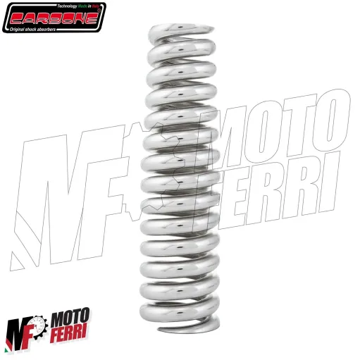 MF0839 Ammortizzatore Anteriore Cromato Carbone Hi-Tech Vespa 125 VNB3T VNB4T