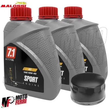 MF4002 Kit Tagliando Olio 7.1 Malossi 10W40 + Filtro per Kymco AK550 2017 / 2024