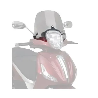 Cupolino fume basso parabrezza completo Originale Piaggio Beverly 125 300 350