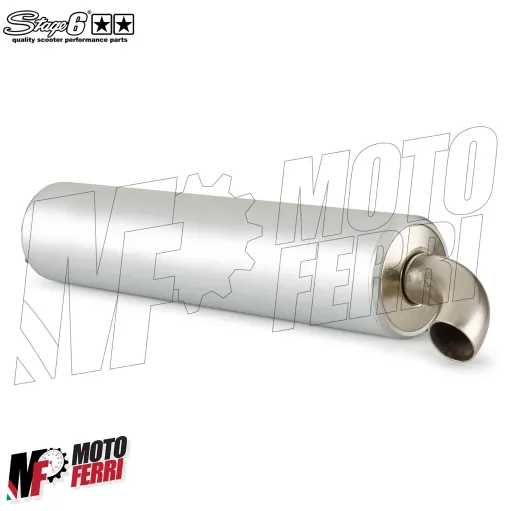 MF3753 Silenziatore Grigio Marmitta Stage6 Pro Replica Mk2 Minarelli / Piaggio
