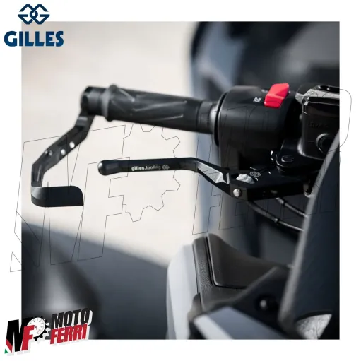 MF4044 Protezione Leva Freno Anteriore Gilles Nero Yamaha TMax 560 2022 / 2024
