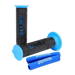 MF1748 Manopole Polini Big Evolution Bicolore Nero Blu Scooter Universali