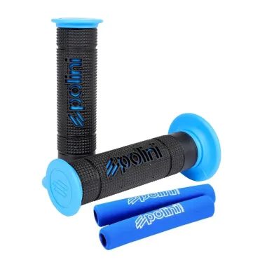 MF1748 Manopole Polini Big Evolution Bicolore Nero Blu Scooter Universali