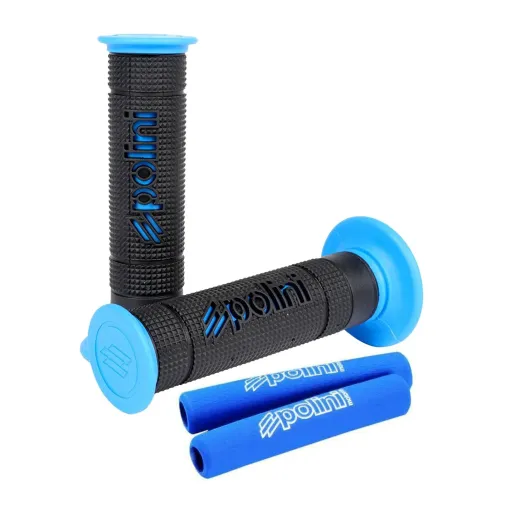 MF1748 Manopole Polini Big Evolution Bicolore Nero Blu Scooter Universali