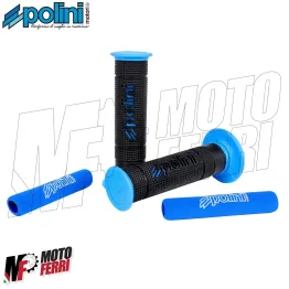 MF1748 Manopole Polini Big Evolution Bicolore Nero Blu Scooter Universali 2