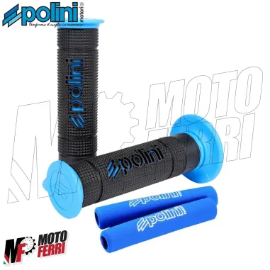 MF1748 Manopole Polini Big Evolution Bicolore Nero Blu Scooter Universali