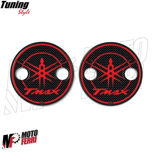 MF4015 Kit 2 Adesivo Protezione Rossi per Carter Yamaha TMax 500 530 2001/2016