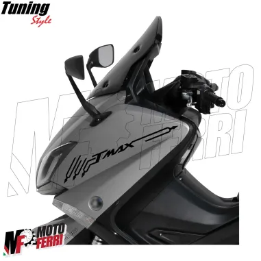 MF4016 Kit 2 Adesivo Carena Ant/Post Nero Yamaha TMax 500 530 560 mod 2001-2021