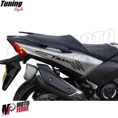 MF4016 Kit 2 Adesivo Carena Ant/Post Nero Yamaha TMax 500 530 560 mod 2001-2021