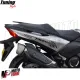 MF4016 Kit 2 Adesivo Carena Ant/Post Nero Yamaha TMax 500 530 560 mod 2001-2021