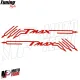 MF4017 Kit 2 Adesivo Carena Ant/Post Rosso Yamaha TMax 500 530 560 mod 2001-2021