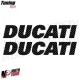 MF4939 Kit 2 Adesivi Ducati Carbonio Carbon Look Serbatoio Carena 151 x 28 mm