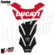 MF4026 Adesivo Protezione Paraserbatoio Ducati Resina Rosso / Carbonio 20x14cm