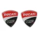 MF4067 Adesivo Logo Stemma Ducati Corse per Moto Casco Universale Resina 32 mm