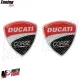 MF4067 Adesivo Logo Stemma Ducati Corse per Moto Casco Universale Resina 32 mm