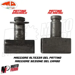 MF4071 Kit 2 Pattini MD Racing Selettore Marce per Vespa 50 125 Special ET3 PK 2