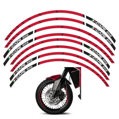 MF4025 Kit Strisce Adesive per Cerchi Moto Morini X-Cape 650 da 2021 a 2024