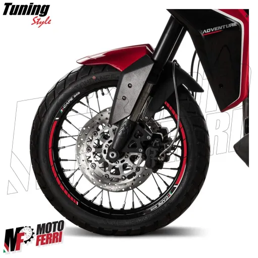 MF4025 Kit Strisce Adesive per Cerchi Moto Morini X-Cape 650 da 2021 a 2024