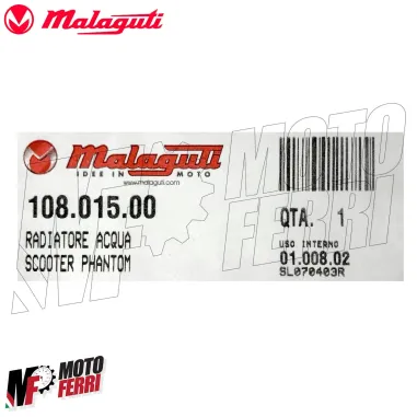MF3135 Radiatore Acqua Liquido Originale Malauti per F12 Phantom 1994 - 2006