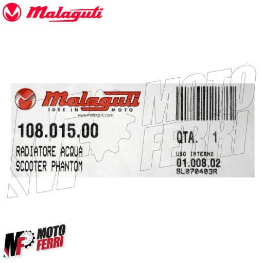 MF3135 Radiatore Acqua Liquido Originale Malauti per F12 Phantom 1994 - 2006