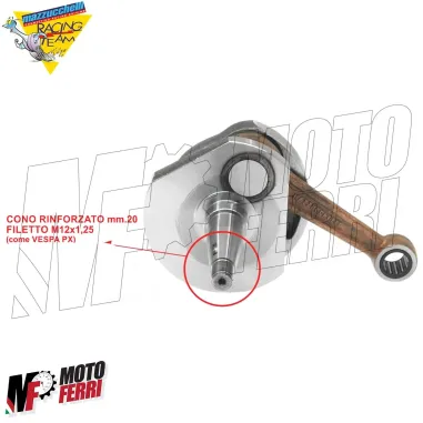 MF4085 Albero Motore Mazzucchelli Vespa Sprint GT GTR VBA VBB per Volano PX 20