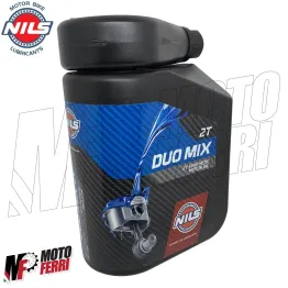 MF4091 2L Olio Motore Miscela Sintetico Nils Duo Mix Moto Scooter Cross Vespa 2t 2