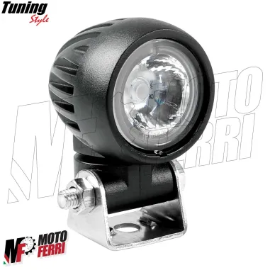 MF4095 Faretti Fari Supplementari Led + Tasto Manubrio Universali Moto Enduro