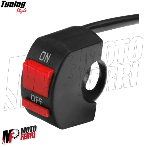 MF4095 Faretti Fari Supplementari Led + Tasto Manubrio Universali Moto Enduro