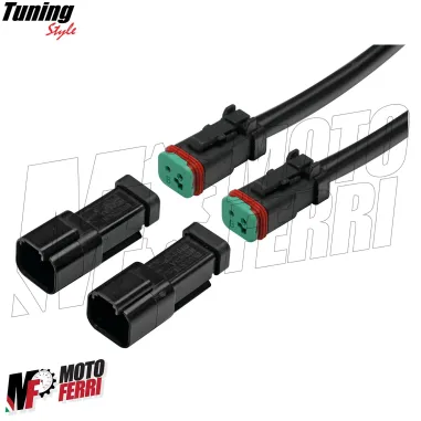 MF4095 Faretti Fari Supplementari Led + Tasto Manubrio Universali Moto Enduro