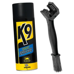 MF4104 - Kit Grasso Lubrificante Catena Bardahl K9 Moto Strada Pista + Spazzola