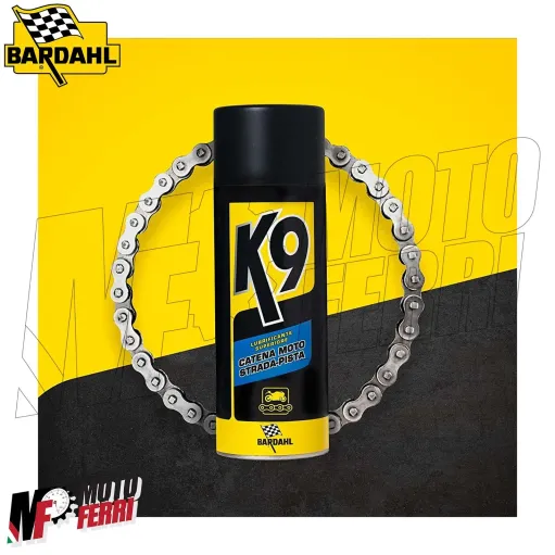 MF4104 - Kit Grasso Lubrificante Catena Bardahl K9 Moto Strada Pista + Spazzola