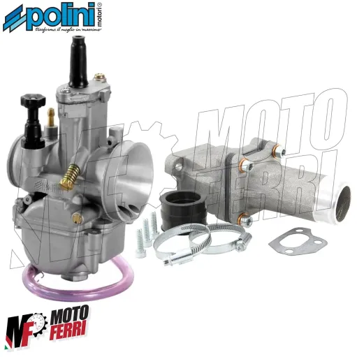 MF0786 Carburatore PWK 26 + Collettore Lamellare 3 Fori Polini Ape 50 Tutti