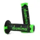 MF2521 - Manopole Domino Racing Verde / Nero Soft Grips Moto Cross Universali