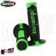 MF2521 - Manopole Domino Racing Verde / Nero Soft Grips Moto Cross Universali
