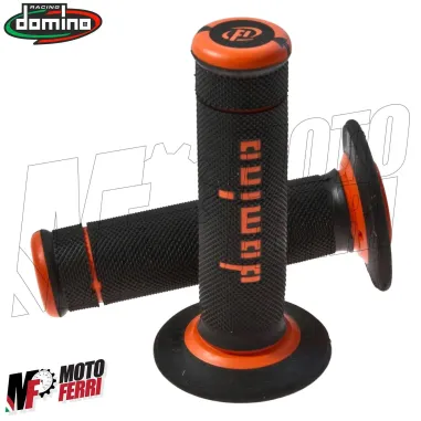 MF4123 Manopole Domino Xtreme OffRoad Nero/Arancione Soft Grips Universali Cross