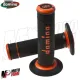 MF4123 Manopole Domino Xtreme OffRoad Nero/Arancione Soft Grips Universali Cross