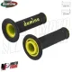 MF4124 - Manopole Domino Xtreme Off Road Nero/Giallo Soft Grips Universali Cross