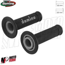 MF4125 Manopole Domino Xtreme Off Road Grigio/Nero Soft Grips Universali Cross 2