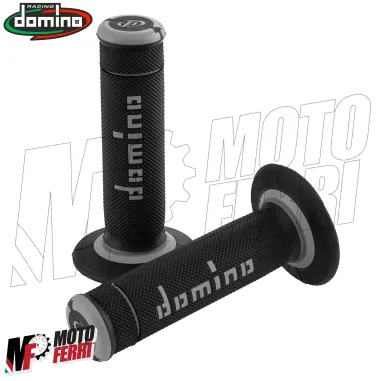 MF4125 Manopole Domino Xtreme Off Road Grigio/Nero Soft Grips Universali Cross