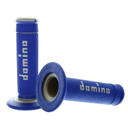 MF4126 Manopole Domino Xtreme Off Road Grigio / Blu Soft Grips Universali Cross