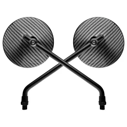 MF4128 - Specchietti FAR effetto Carbonio Attacco M10 Universale Moto Scrambler