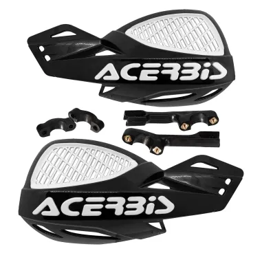 MF4134 Paramani Acerbis Uniko Vented Nero / Bianco Universale Moto Cross Enduro