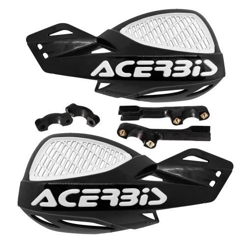 MF4134 Paramani Acerbis Uniko Vented Nero / Bianco Universale Moto Cross Enduro