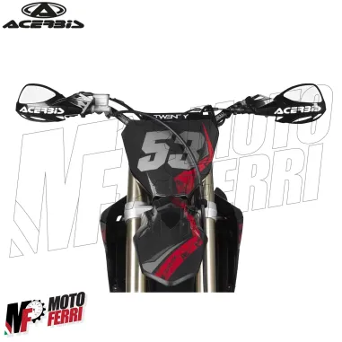 MF4134 Paramani Acerbis Uniko Vented Nero / Bianco Universale Moto Cross Enduro