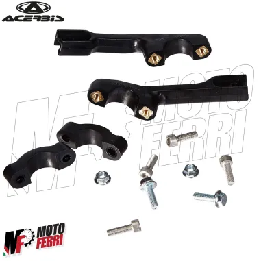 MF4134 Paramani Acerbis Uniko Vented Nero / Bianco Universale Moto Cross Enduro
