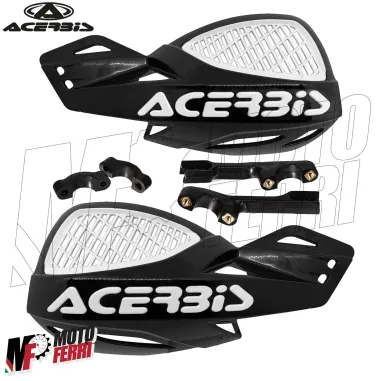 MF4134 Paramani Acerbis Uniko Vented Nero / Bianco Universale Moto Cross Enduro