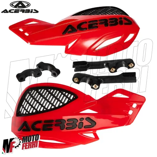 MF4133 Paramani Acerbis Uniko Vented Rosso / Nero Universale Moto Cross Enduro
