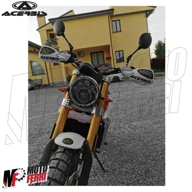 MF4135 Paramani Acerbis Uniko Vented Bianco / Nero Universale Moto Cross Enduro