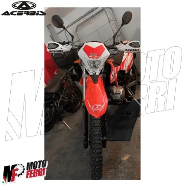 MF4135 Paramani Acerbis Uniko Vented Bianco / Nero Universale Moto Cross Enduro
